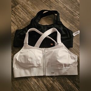 SHEFIT 2 ULTIMATE SPORTS BRA®High Impact WHITE AND BLACK
